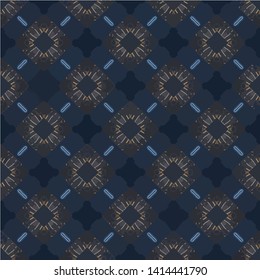 Abstract modern mosaic colorful artistic horizontal seamless pattern for textile, design and backgrounds