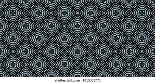 Abstract modern mosaic colorful artistic horizontal seamless pattern for textile, design and backgrounds