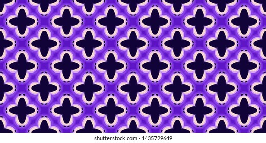 Abstract modern mosaic colorful artistic. Horizontal seamless pattern for textile, design, and backgrounds