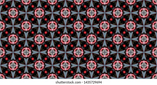 Abstract modern mosaic colorful artistic. Horizontal seamless pattern for textile, design, and backgrounds