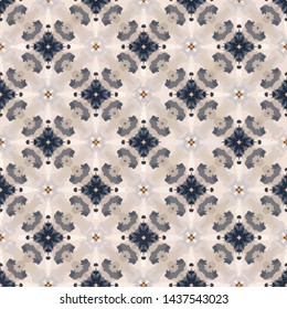 Abstract modern mosaic colorful artistic. Horizontal seamless pattern for textile, design, and backgrounds