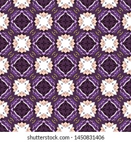 Abstract modern mosaic colorful artistic. Horizontal seamless pattern for textile, design, and backgrounds