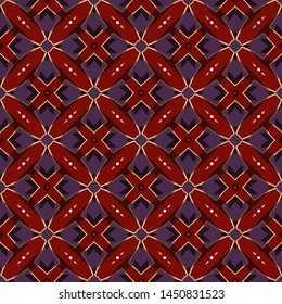 Abstract modern mosaic colorful artistic. Horizontal seamless pattern for textile, design, and backgrounds