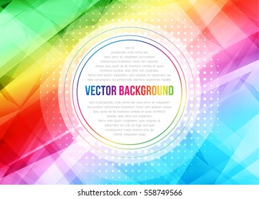 Abstract modern multicolor background with lighting effect. Bright cover design layout for corporate flyer, business book, booklet, brochure, poster, banner. Vector