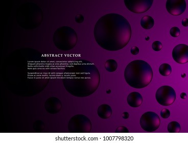 Abstract modern multicolor bubble geometric background.With Sample Text 