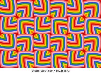 Abstract modern multicolor decorative geometrical seamless pattern