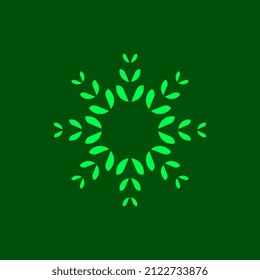 abstract modern nature  simple flat symbol