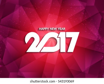 Abstract Modern new year 2017 background design