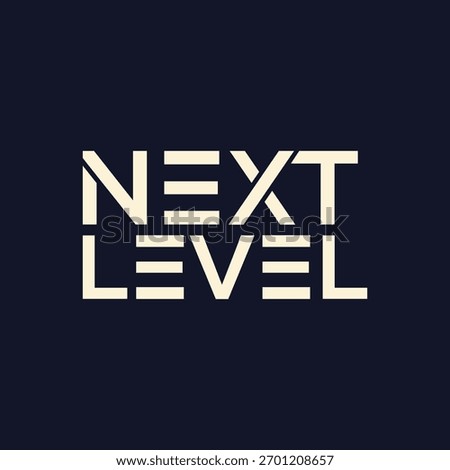 Abstract modern Next level logo template vector graphics for business and company identity