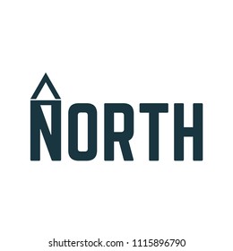 Abstract Modern North Logo Stock Vector (Royalty Free) 1115896790 ...