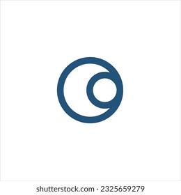 Abstract modern O letter. The logo looks creative and minimalist. Suitable for any business orientation