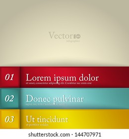 Abstract modern options template. For infographics or web design. Vector EPS10