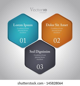 Abstract modern options template. For infographics or web design. Vector EPS10