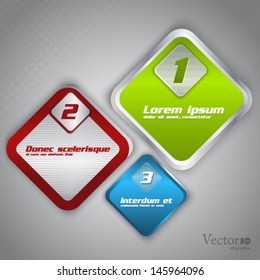 Abstract modern options template. For infographics or web design. Vector EPS10
