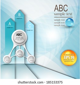 Abstract modern options template. For infographics or web design. Vector EPS10