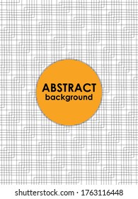 Abstract modern of orange circle with shapes on black and white background