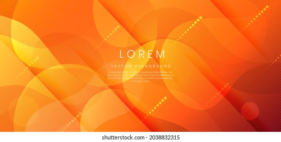 Abstract modern orange gradient fluid shape background with copy space for text. You can use for ad, poster, template, business presentation. Vector illustration