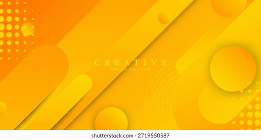 Abstract modern orange and yellow technology concept diamond triangle geometric line background. 3d shadow effects, modern design template background. layered geometric triangle shapes.