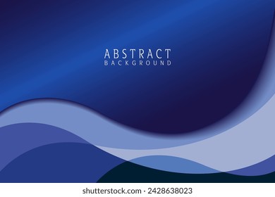 Abstract and modern overlapping curves and pastel colored background vector.