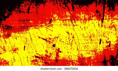 Abstract modern painting background with expressive splashes of paint.