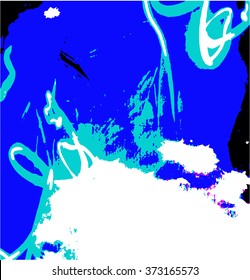 Abstract modern painting background. Vector illustration.