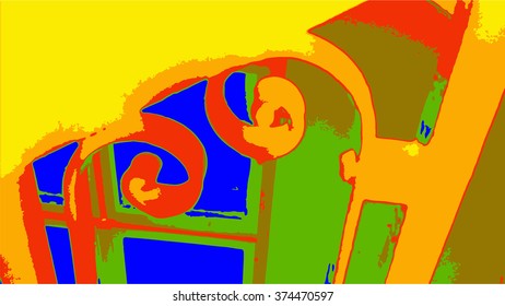 Abstract modern painting background. Vector illustration.