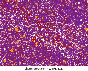 abstract modern painting seamless pattern with expressive splashes of paint. Vector Illustration 