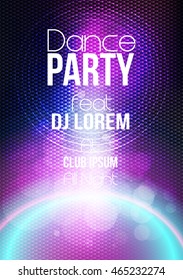 Abstract Modern Party Poster Template - Vector Illustration