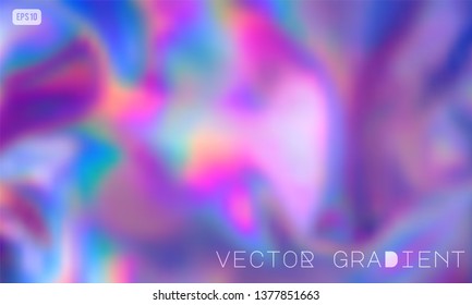 Abstract Modern pastel colored holographic vector gradient background in 80s style. Synthwave. Vaporwave style. Retrowave, retro futurism, webpunk