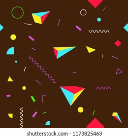 Abstract modern pattern with colorful elements