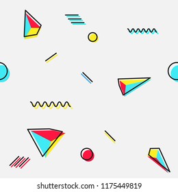 Abstract modern pattern with colorful elements