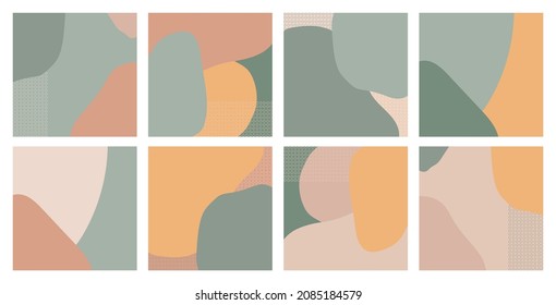 Abstract modern pattern with geometry ornament. Retro poster background with green and yellow. Simple shape trendy banner.