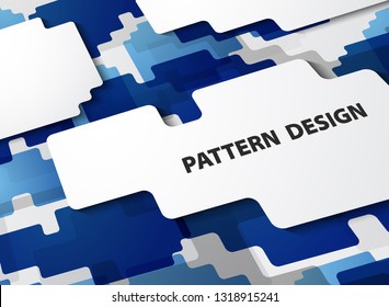 Abstract modern pattern of gradient blue background. You can use for ad, modern artwork, print, brochure, cover, annual report. vector eps10