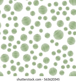 Abstract modern pattern with hatched circles. Modern grunge background. Vintage ornament for decoration, interior design, packaging, exquisite design. Vector illustration.