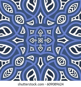 abstract modern pattern on blue