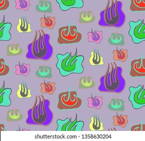 Abstract modern pattern in vector. Vintage background for design fabric seamless texture. Hipster line in the art 
for print random. Retro creative fashion in EPS10