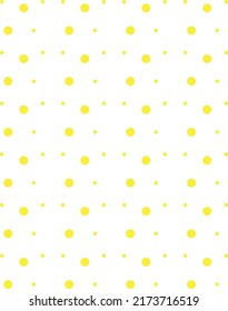 Abstract modern pattern with yellow geometric forms on white background, simple banner, design for decoration, wrapping paper, print, fabric or textile, lovely summer card, vector illustration