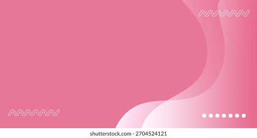 Abstractas fondo rosa moderno con patrón líquido que fluye y Pequeñas Formas geométricas decorativas como burbujas, puntos y cruces 