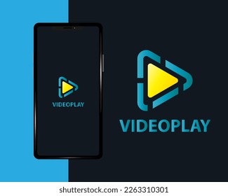 Abstract Modern Play Logo. Play Button Media Player Logo 