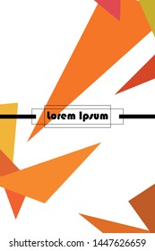 Abstract modern poligonal background for brochure and covers, made with geometrical shapes.