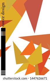 Abstract modern poligonal background for brochure and covers, made with geometrical shapes.
