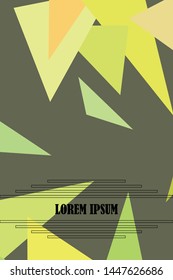 Abstract modern poligonal background for brochure and covers, made with geometrical shapes.
