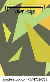 Abstract modern poligonal background for brochure and covers, made with geometrical shapes.