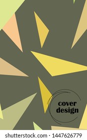 Abstract modern poligonal background for brochure and covers, made with geometrical shapes.
