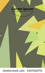Abstract modern poligonal background for brochure and covers, made with geometrical shapes.