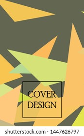 Abstract modern poligonal background for brochure and covers, made with geometrical shapes.