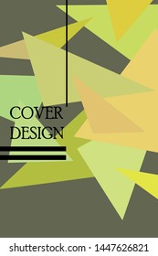 Abstract modern poligonal background for brochure and covers, made with geometrical shapes.