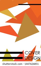 Abstract modern poligonal background for brochure and covers, made with geometrical shapes.