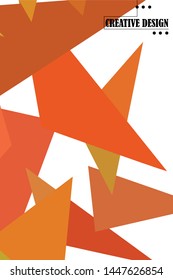 Abstract modern poligonal background for brochure and covers, made with geometrical shapes.