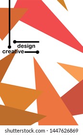 Abstract modern poligonal background for brochure and covers, made with geometrical shapes.